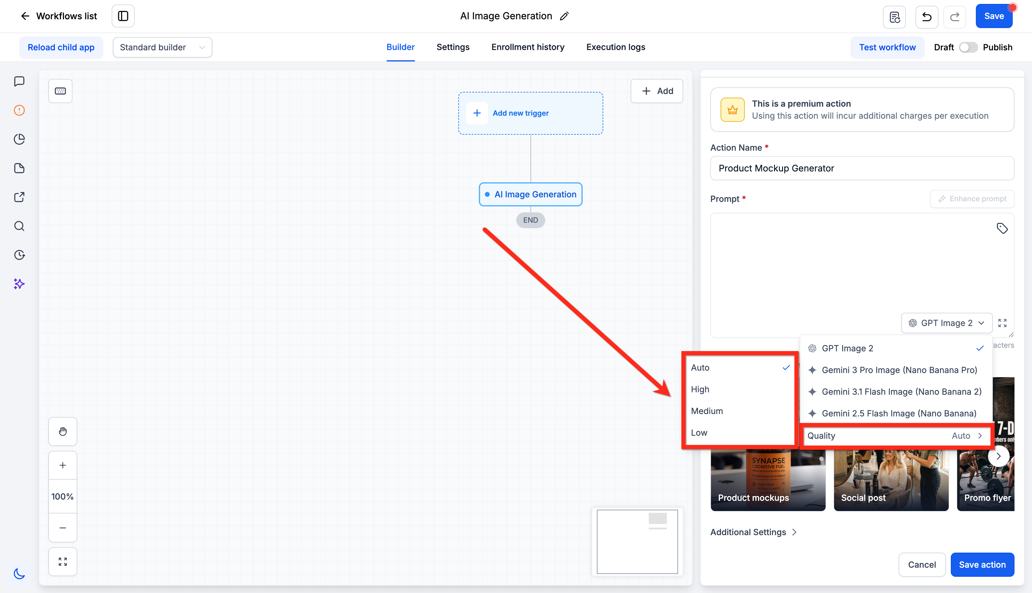 Aperçu 6/9 — Générez une image directement dans une automatisation