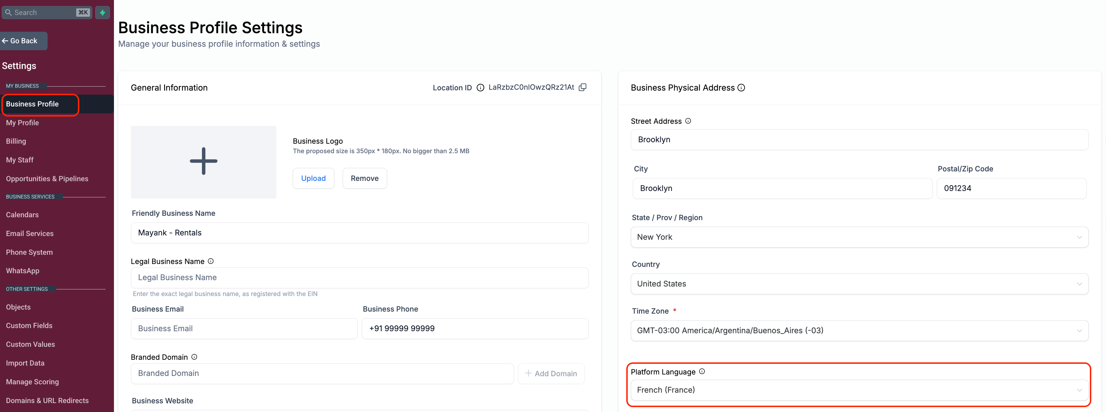 Aperçu 1/4 — Les notifications de calendriers, services et locations parlent maintenant la langue de votre entreprise