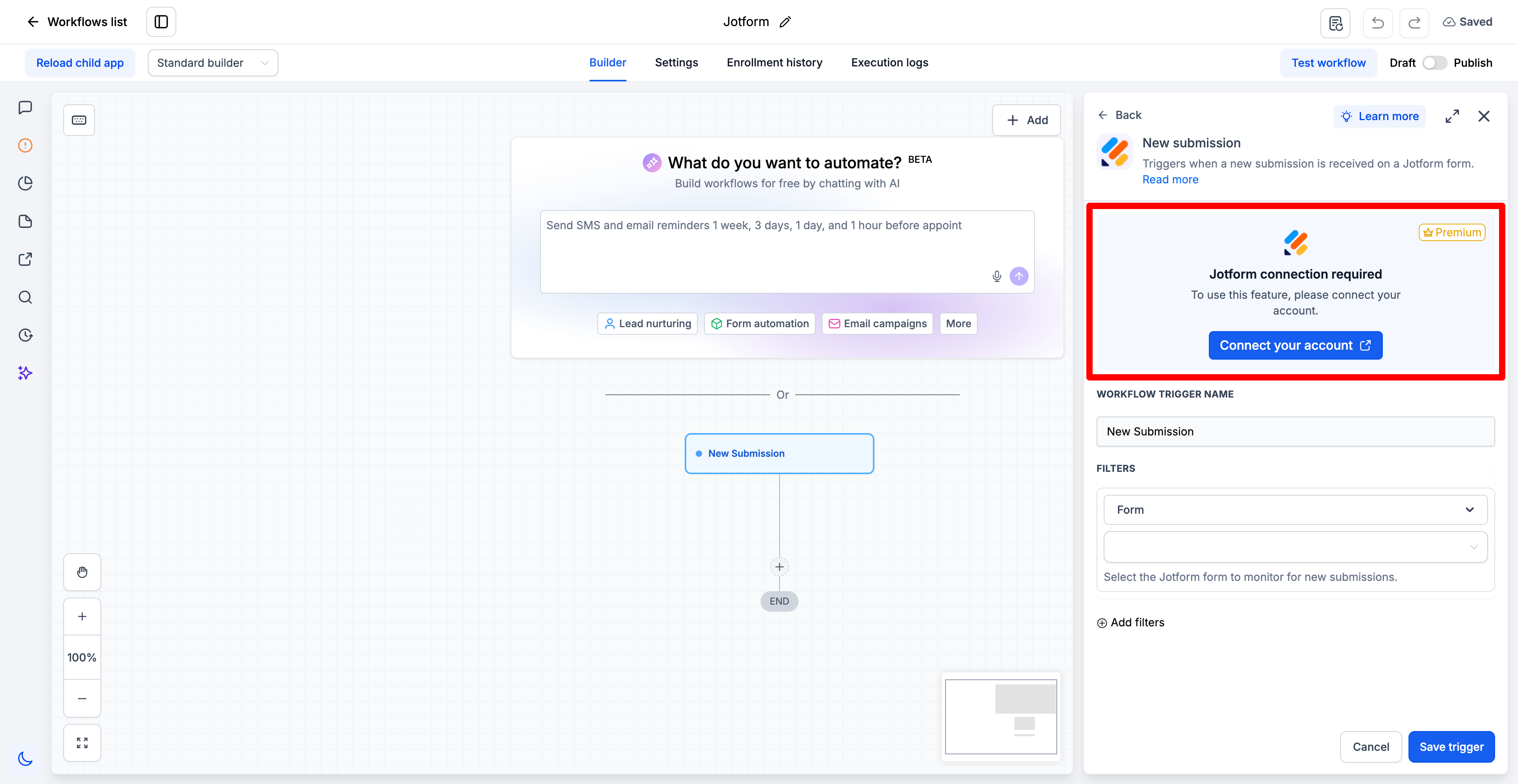 Aperçu 4/6 — Jotform – Automatisez vos formulaires et contrats signés directement dans vos flux