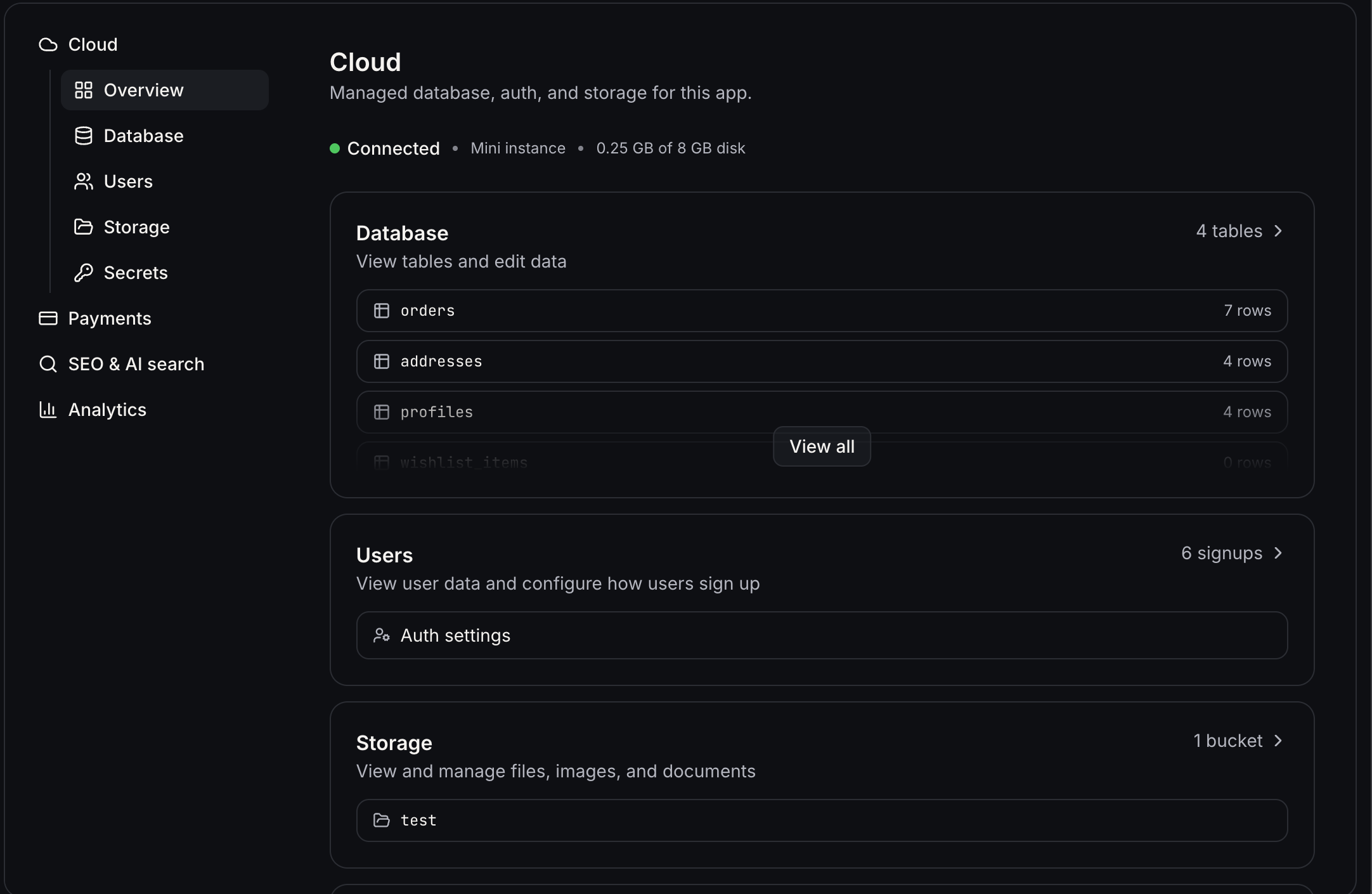 Aperçu 2/10 — AI Studio Cloud : une véritable base de données pour vos applications
