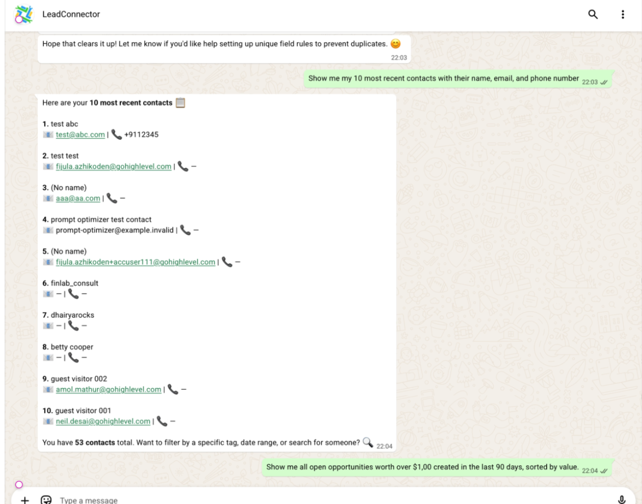 Aperçu 3/5 — Votre assistant IA est maintenant sur WhatsApp