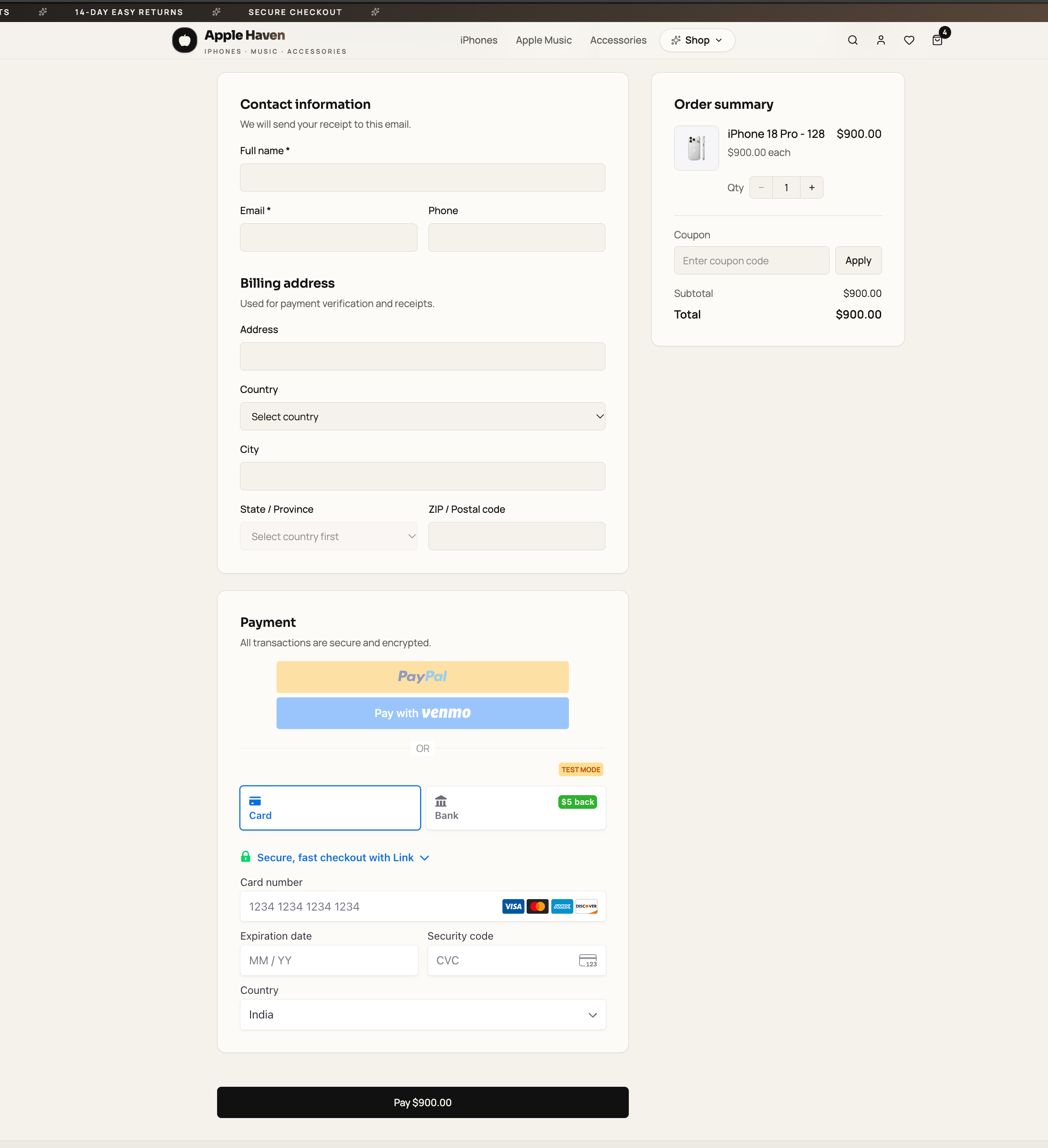 Aperçu 5/7 — AI Studio : vendre des produits et accepter les paiements