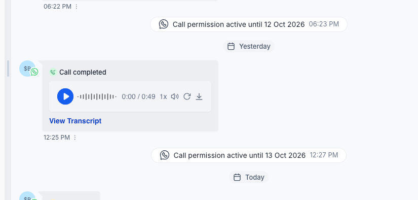 Aperçu 3/5 — Enregistrement et transcription des appels WhatsApp