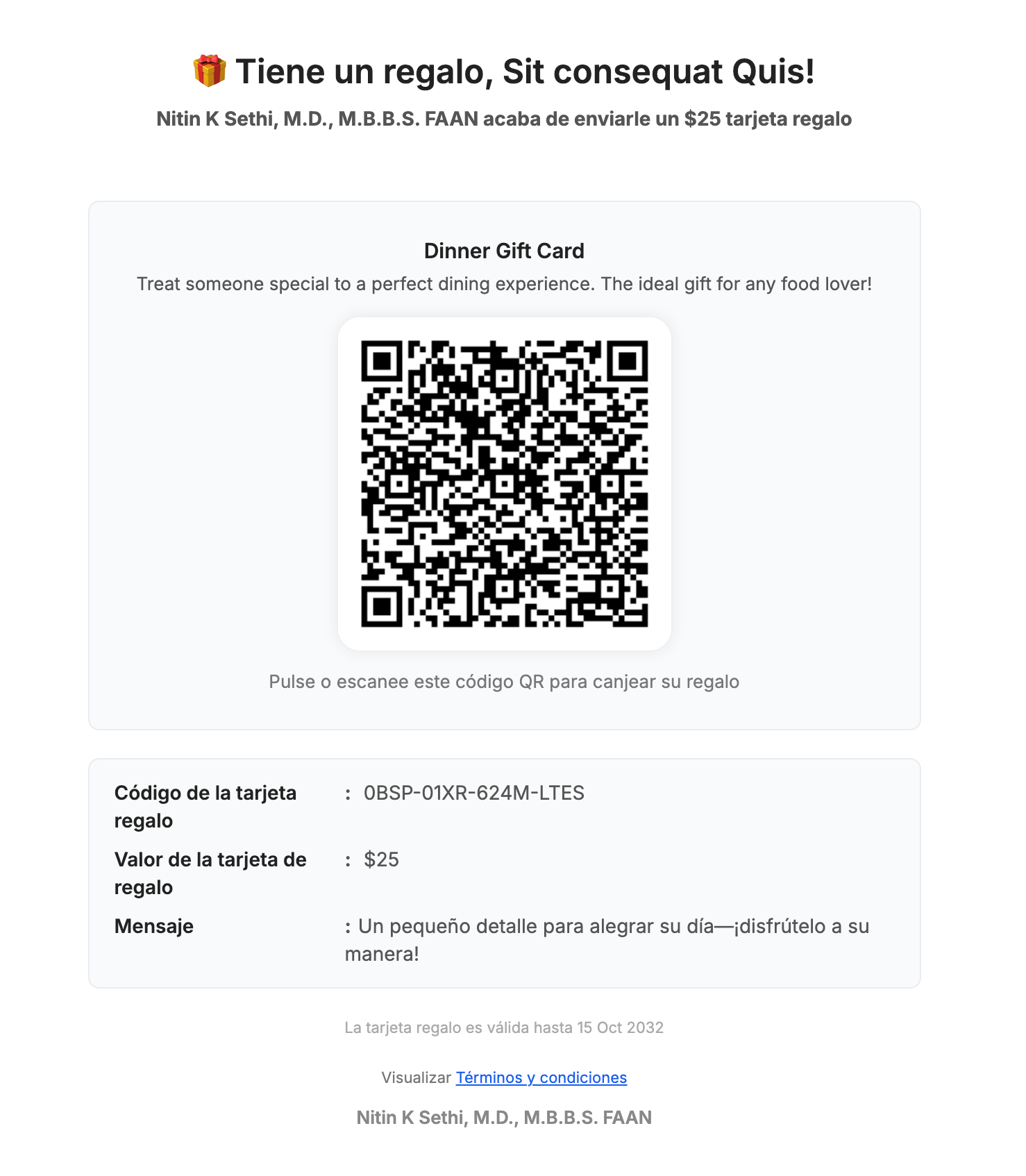 Aperçu 2/4 — Les messages de cartes-cadeaux s'adaptent à la langue de vos clients