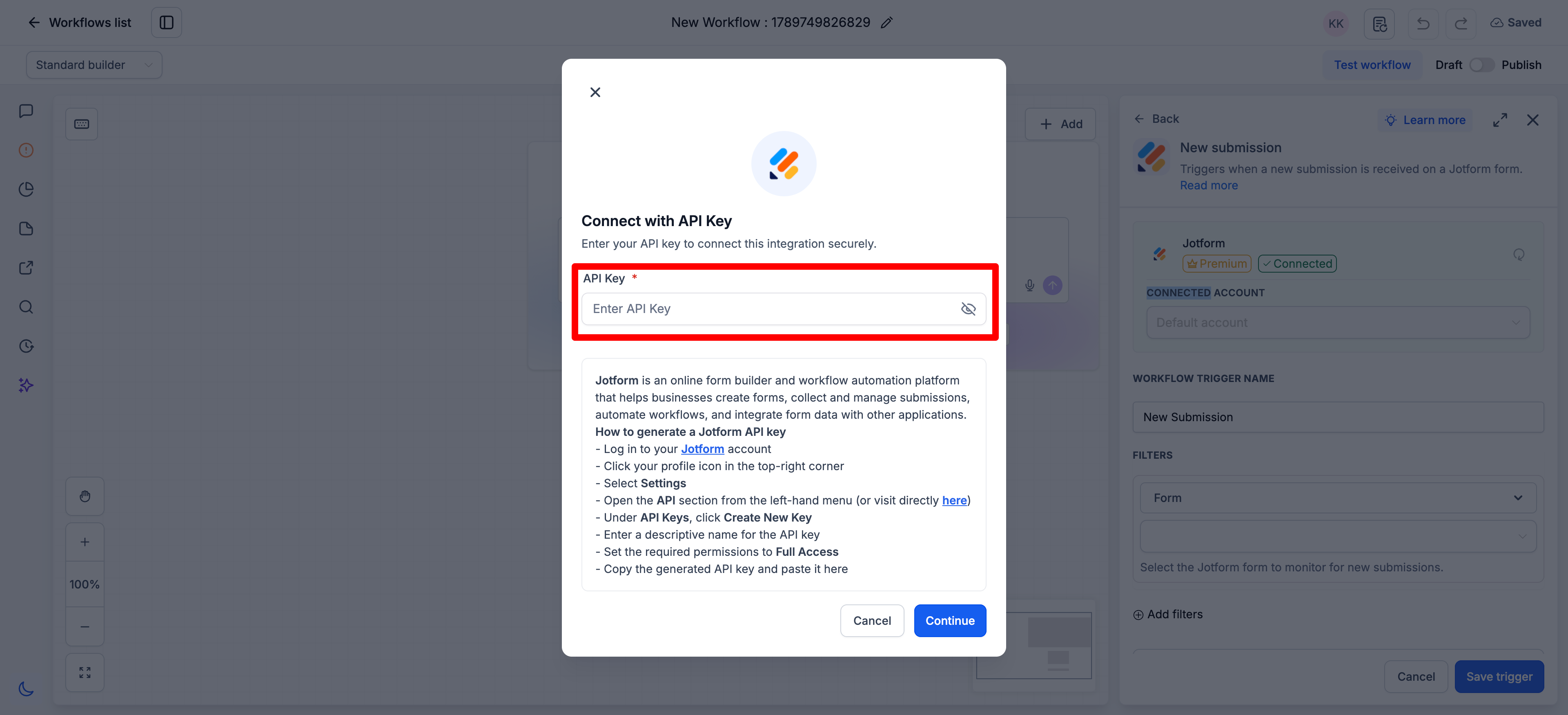 Aperçu 5/6 — Jotform – Automatisez vos formulaires et contrats signés directement dans vos flux