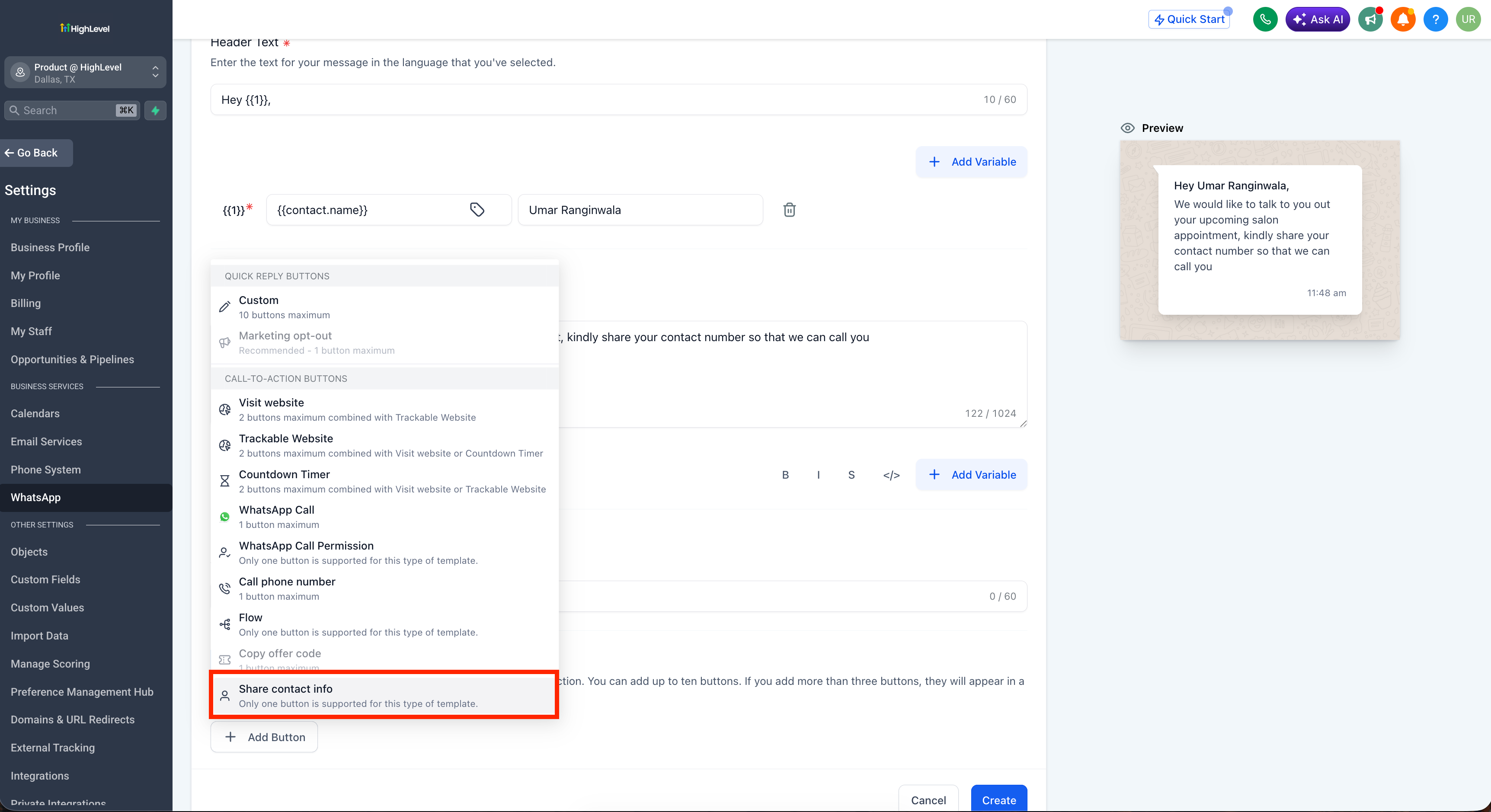 Aperçu 1/4 — Obtenez le numéro des clients qui vous écrivent sur WhatsApp