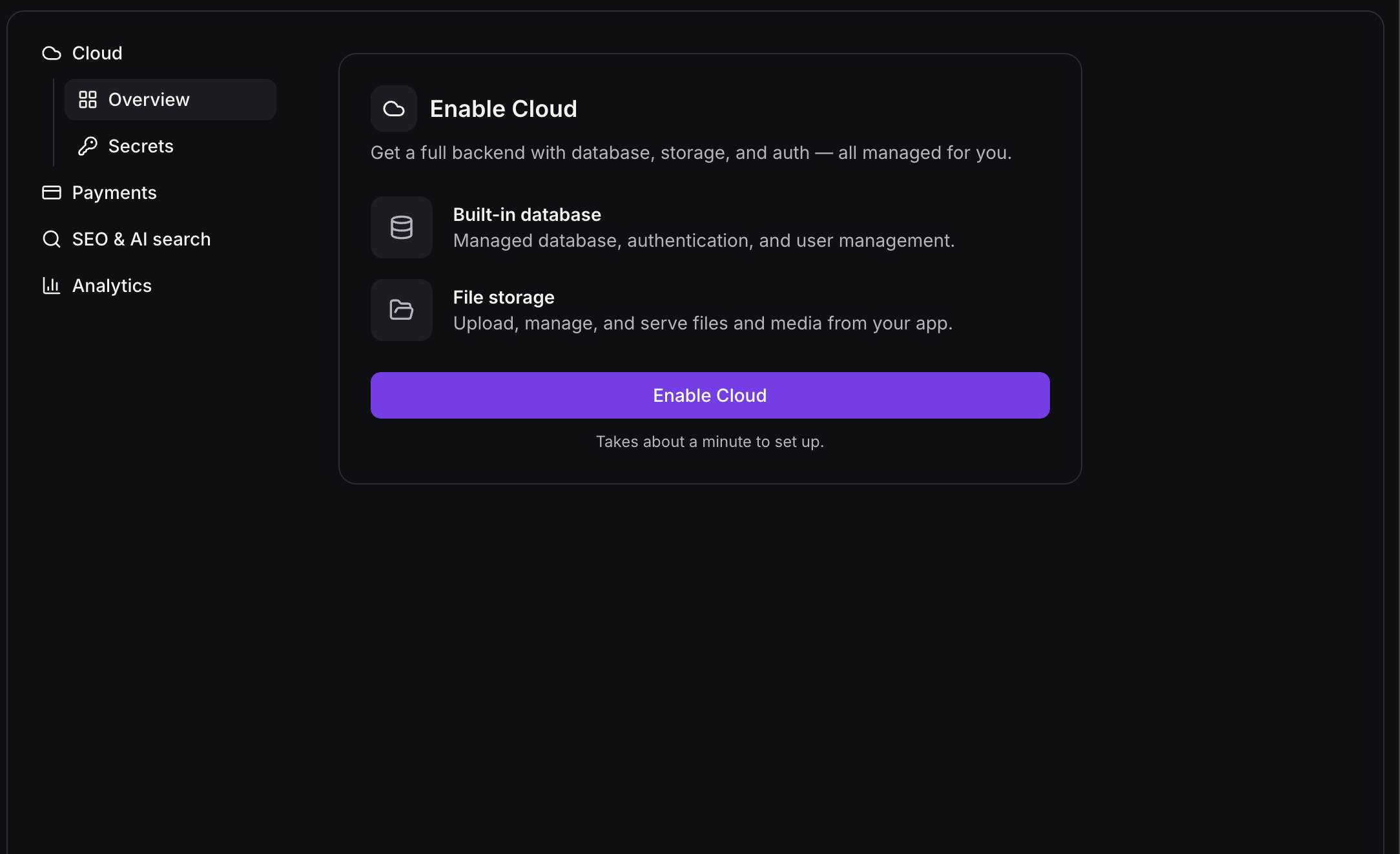 Aperçu 1/10 — AI Studio Cloud : une véritable base de données pour vos applications