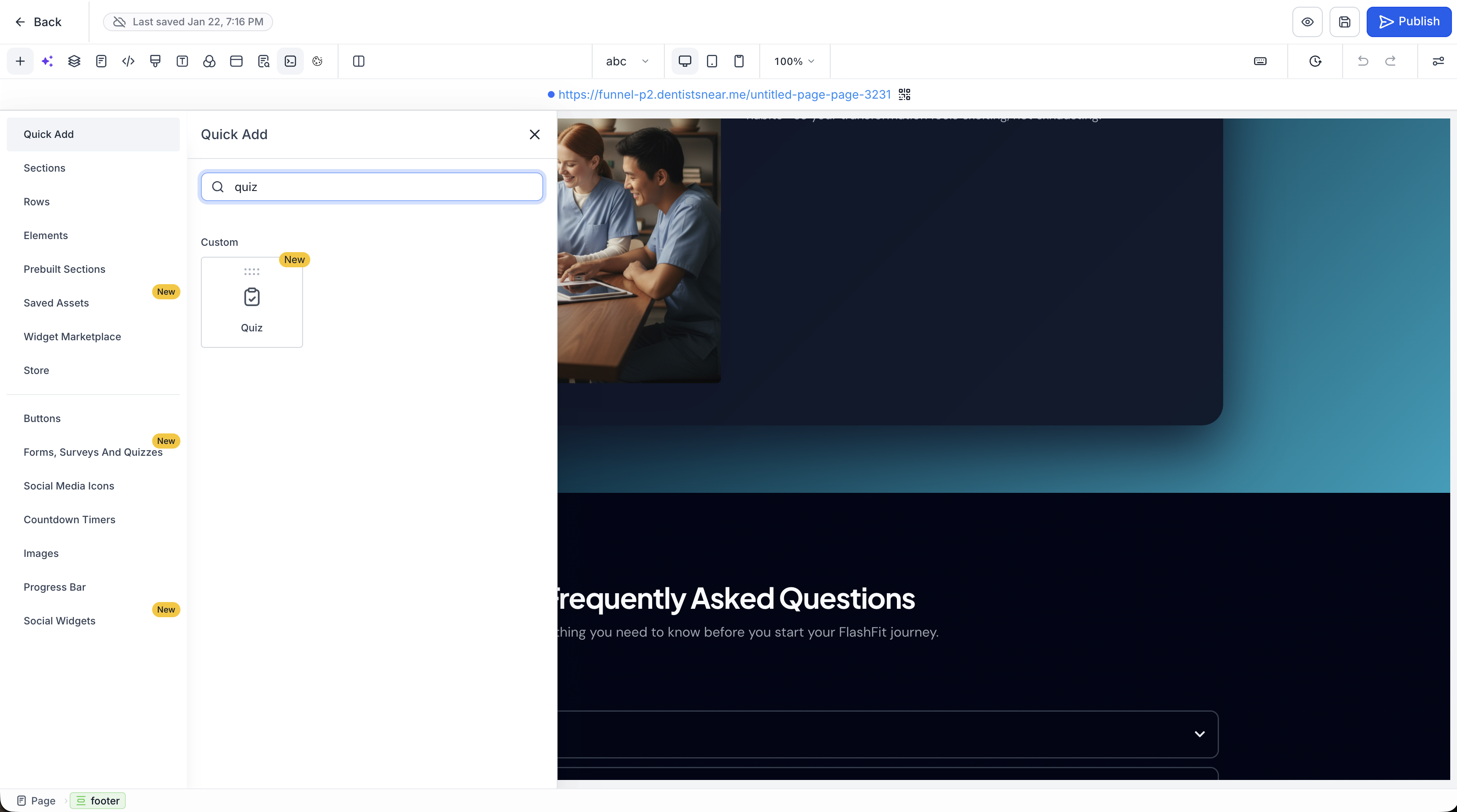 Aperçu 2/5 — Intégrez des questionnaires directement dans vos entonnoirs et sites web